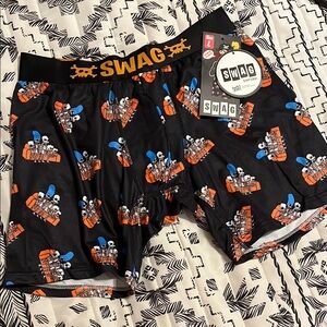 Swagboxers The Simpsons Men's Black Boxer Briefs with Graphic Print